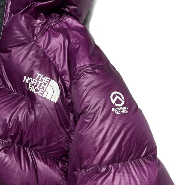 残①1円～!売切!【正規新品】THE NORTH FACE W SUMMIT L6 CLOUD DOWN PARKA ダウンジャケット サミットシリーズ 最高峰 US(XL)紫190122-325_画像4