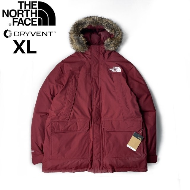 1円～!売切!【正規新品】THE NORTH FACE MCMURDO PARKA ダウンジャケット マクマード パーカー US限定 撥水(XL)赤 190122-200_画像3