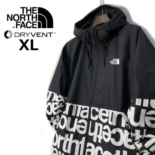 1円～!売切!【正規新品】THE NORTH FACE ANTORA RAIN HOODIE マウンテンパーカー ナイロン US限定 2023最新 防水(XL)黒 白 総柄 180915-60_画像2