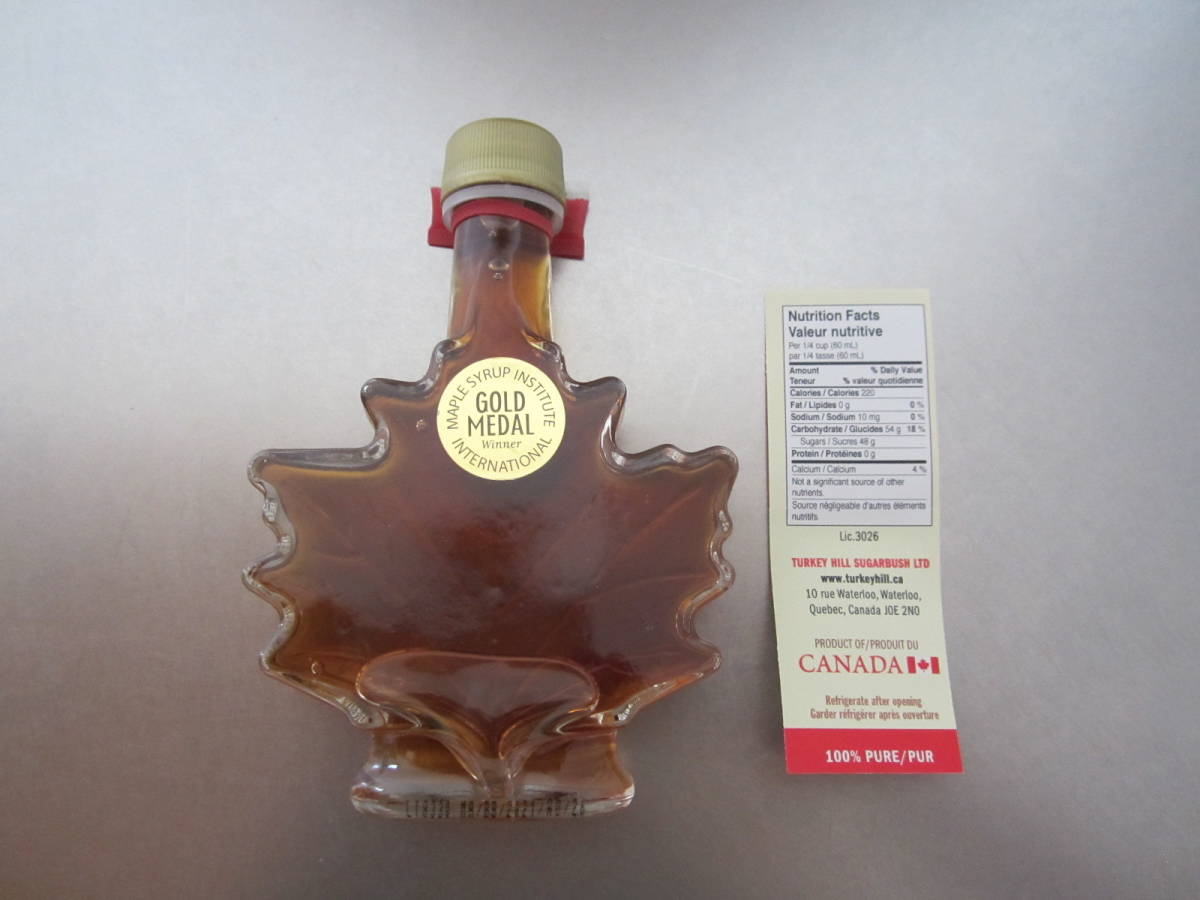 メープルシロップ GOLD MEDAN TURKEY HILL 100ml CANADA 100％ PURE 新品未開封_画像1