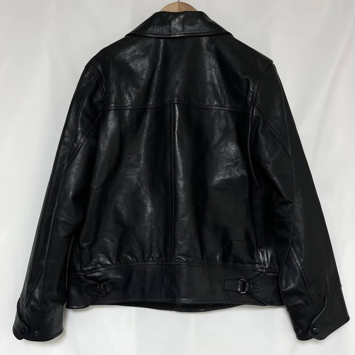 45rpm フォーティーファイブアール ピーエム HORSEHIDE 馬革 ライダース ジャケット ブルゾン レディース 45R 黒　ブラック　2 M レザー