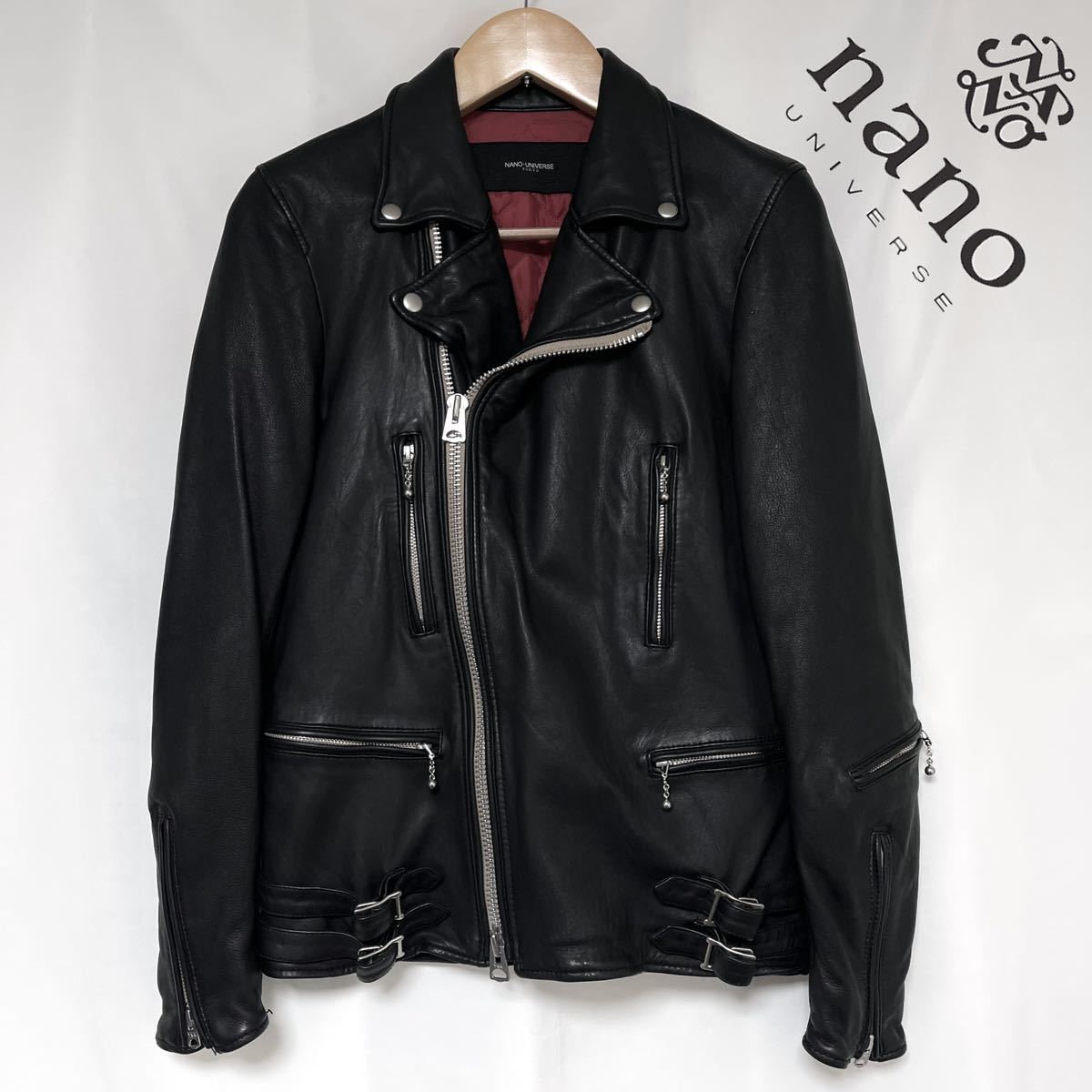 nano universe ナノユニバース VINTAGE DOUBLE RIDERS レザー nano universe ナノユニバース VINTAGE DOUBLE RIDERS レザー
