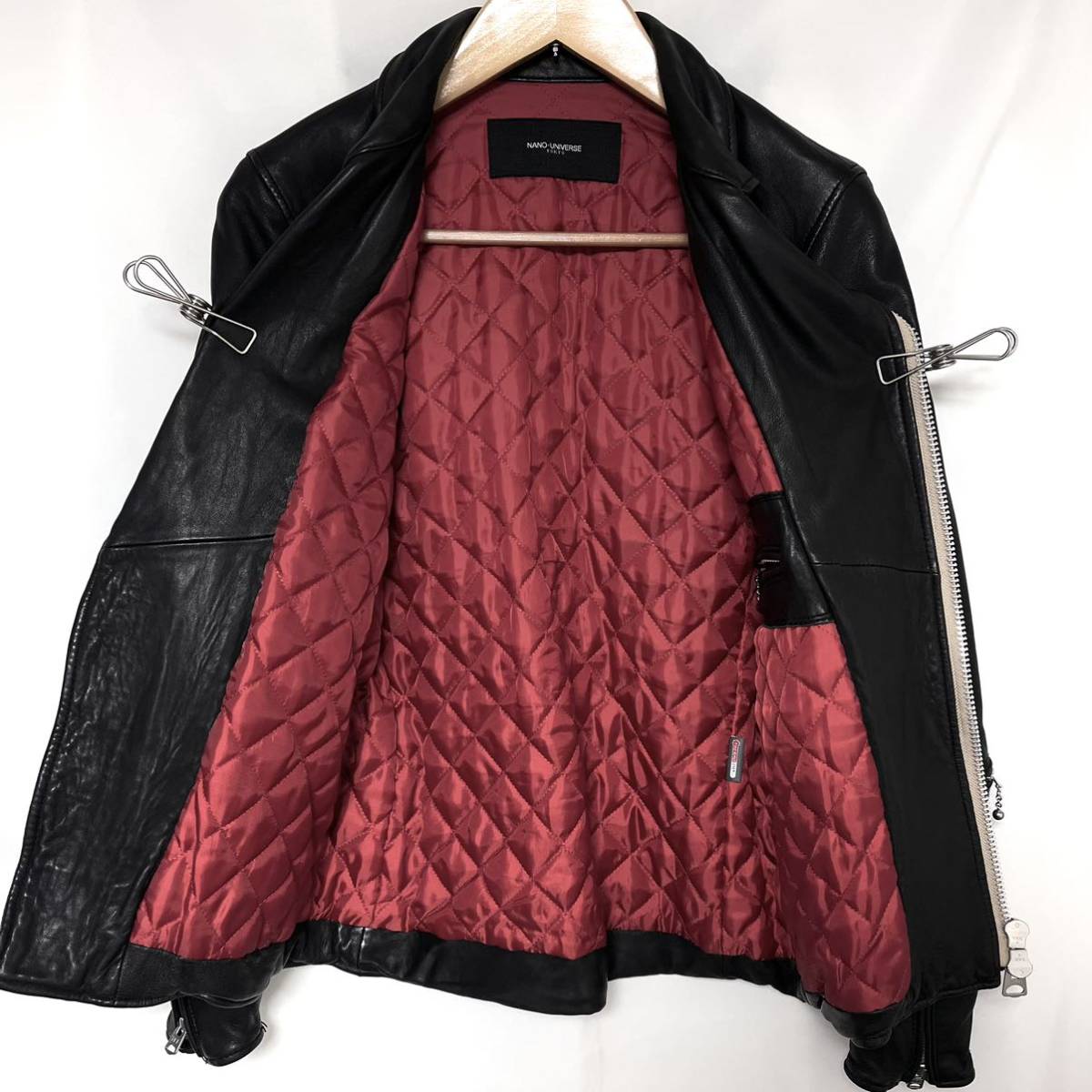 nano universe ナノユニバース VINTAGE DOUBLE RIDERS レザー nano universe ナノユニバース VINTAGE DOUBLE RIDERS レザー
