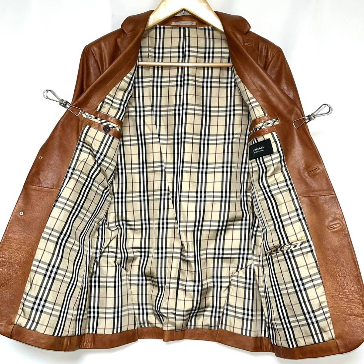 BURBERRY BLACK LABEL バーバリー ブラックレーベル レザー BURBERRY BLACK LABEL バーバリー ブラックレーベル レザー