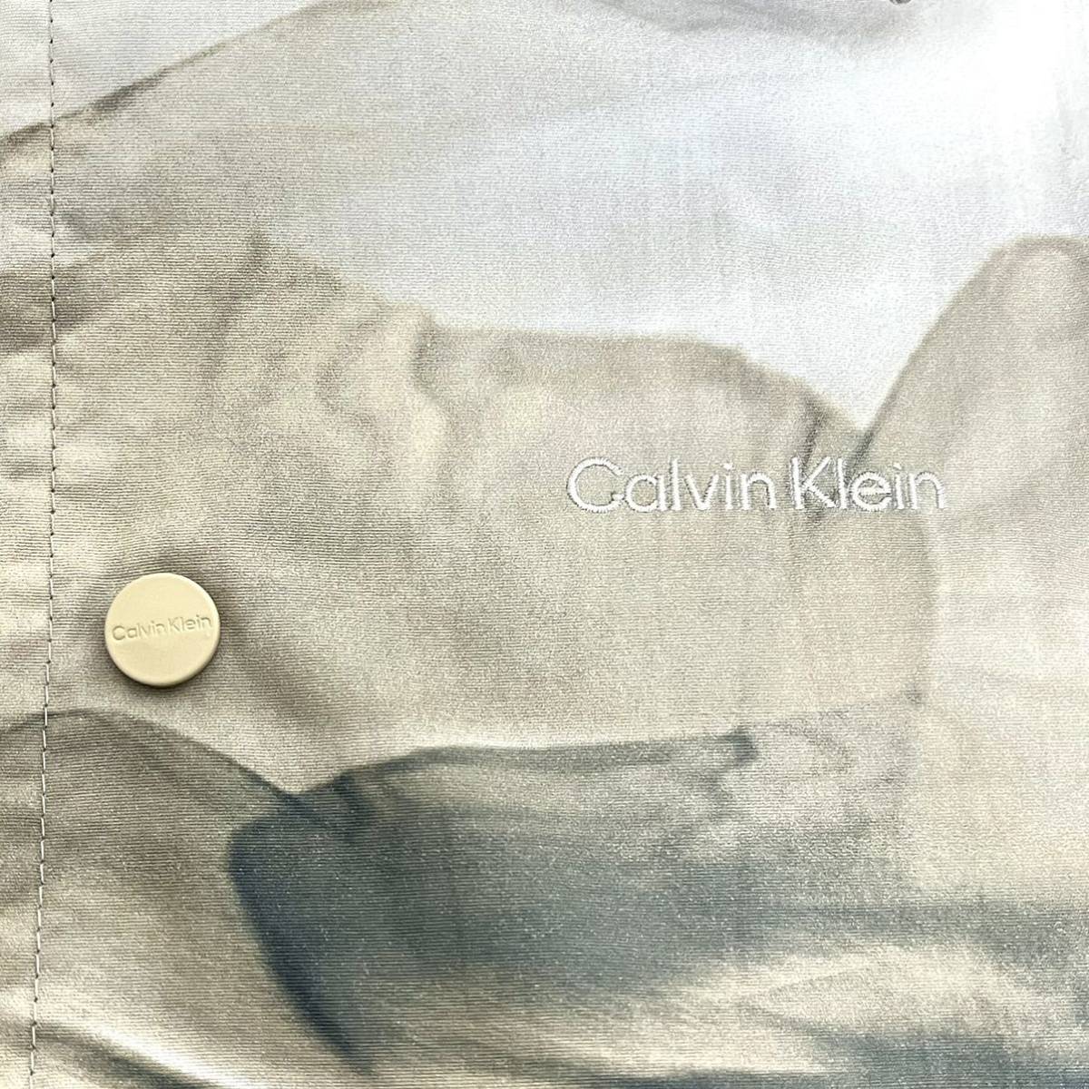 Calvin Klein カルバン クライン マーブルプリント コーチジャケット ジャケット メンズ CK 現行品 モデル ビックシルエット　XS S M L