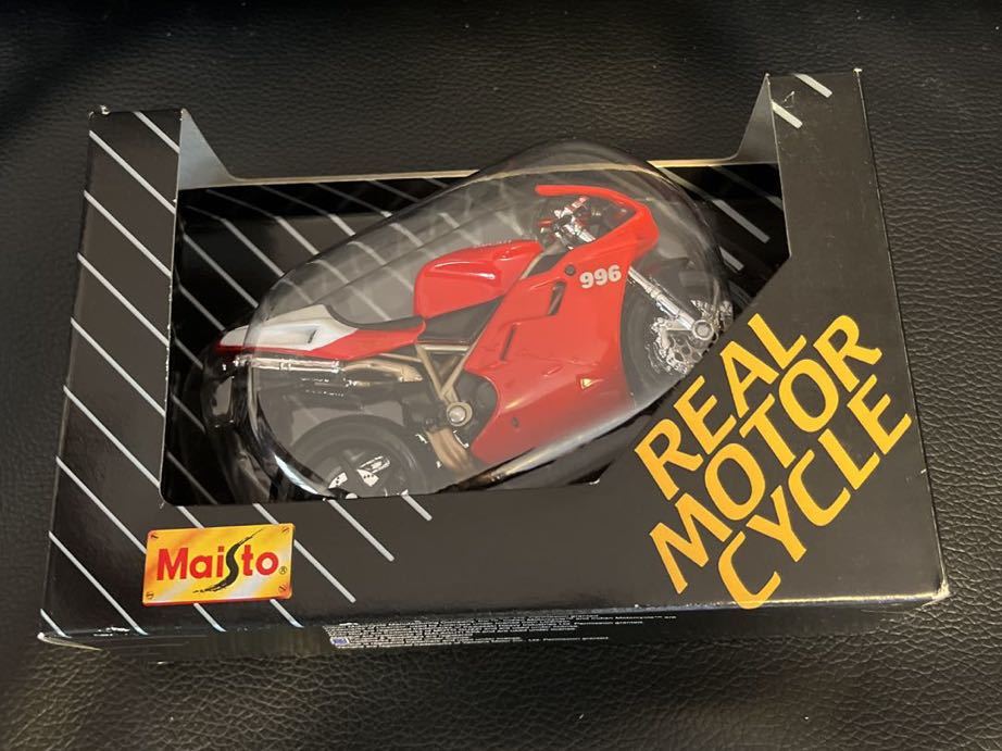 1/18 DUCATI 996 ドゥカティ REAL MOTOR CYCLE リアルモーターサイクル ダイキャストバイク ミニカー オートバイ完成品 Maisto マイスト_画像1