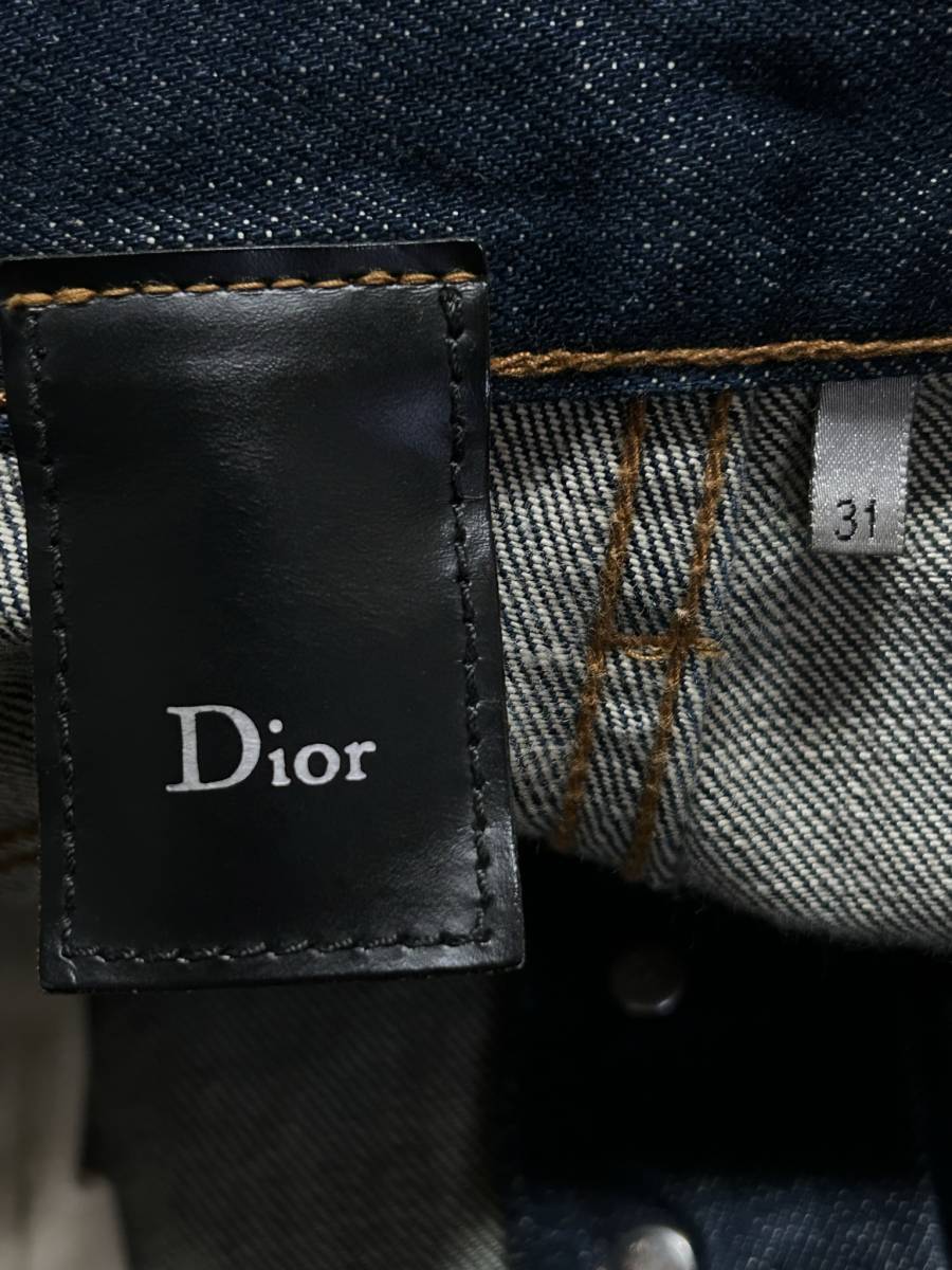 Dior homme ディオールオム 7E3110530184 デニムパンツ 未裾直 濃紺 日本製 31 　　　　　　 BJBC.AA_画像9