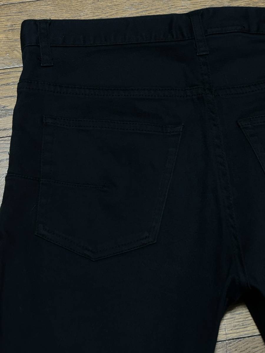 Dior homme ディオールオム 裾ジップ ボタンフライ ストレッチデニムパンツ 日本製 ブラック 29 　　　　　　　 BJBC.AA_画像5