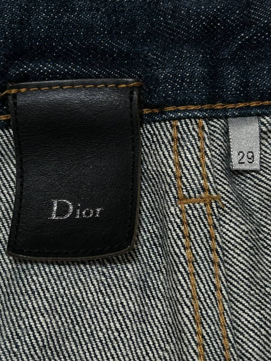 Dior homme ディオールオム 163D004A0184 ボタンフライ デニムパンツ 日本製 濃いめインディゴ 29 　　　 BJBC.AA_画像8