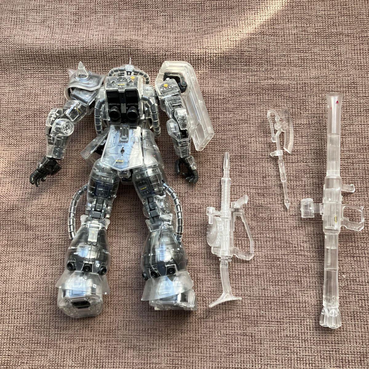 完成品 MG 1/100 MS-06S シャア専用ザク メカニカルクリア 完成品 MG 1/100 MS-06S シャア専用ザク メカニカルクリア