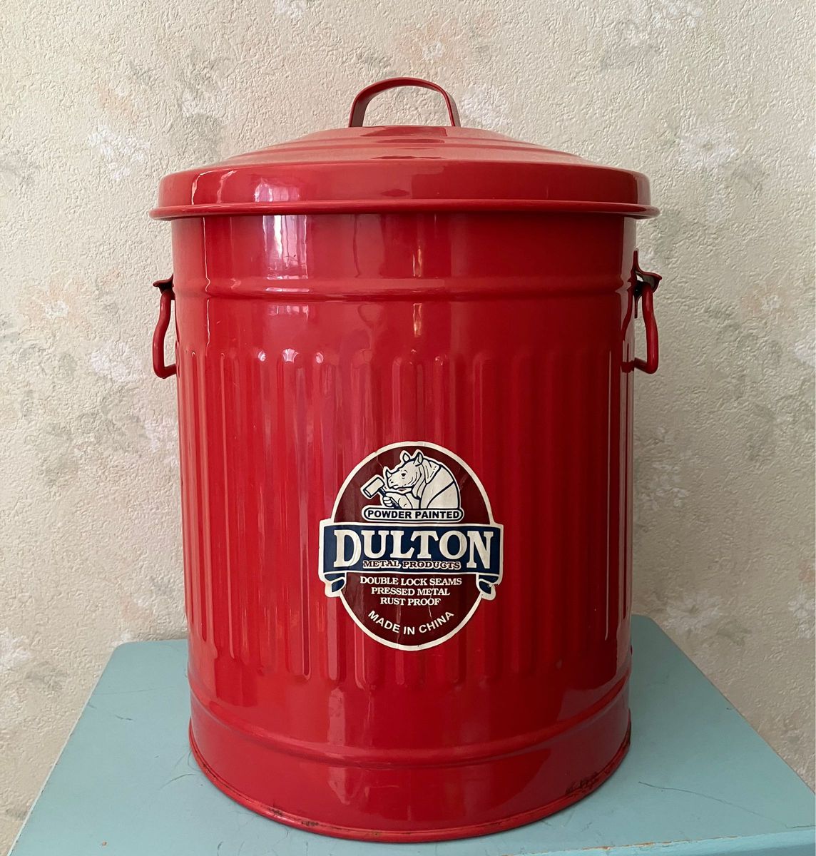 DULTON ダルトン ダストボックス ゴミ箱 インテリア ホーロー　赤色