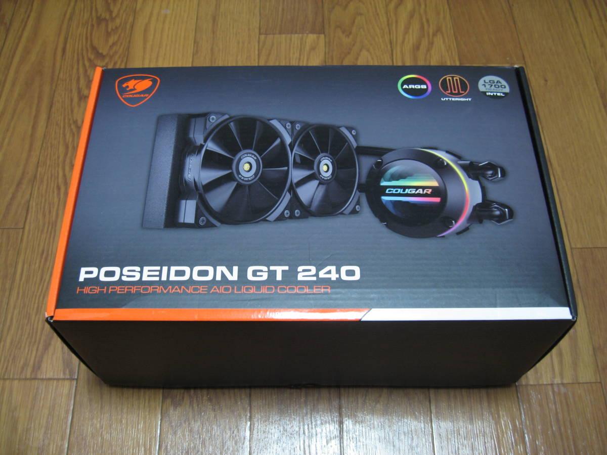 [240mm простой водяное охлаждение ]COUGAR POSEIDON GT 240 [LGA1700/1200/115X AM5/4] [ не использовался товар ]