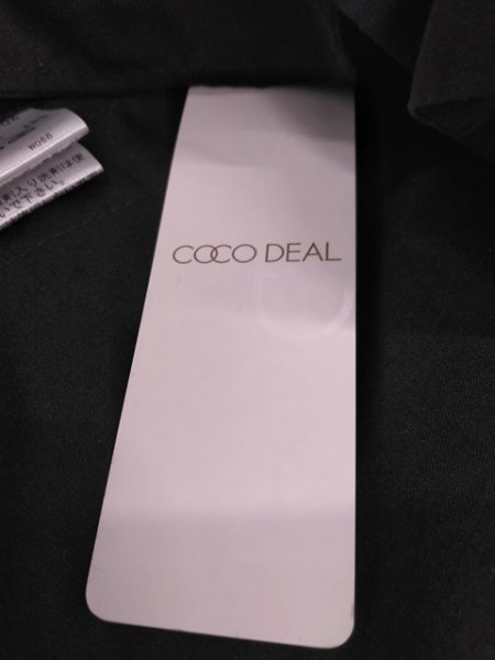 ap6215 ○送料無料 新品 COCO DEAL ココディール レディース ホットパンツ サイズ2 Mサイズ相当 ブラック ファスナー マイクロ丈 ベルト_画像6