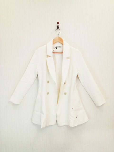 ap3440 * free shipping new goods ( with translation ) LIP SERVICE Lip Service lady's trench coat S size white tight simple regular price 13,500 jpy 