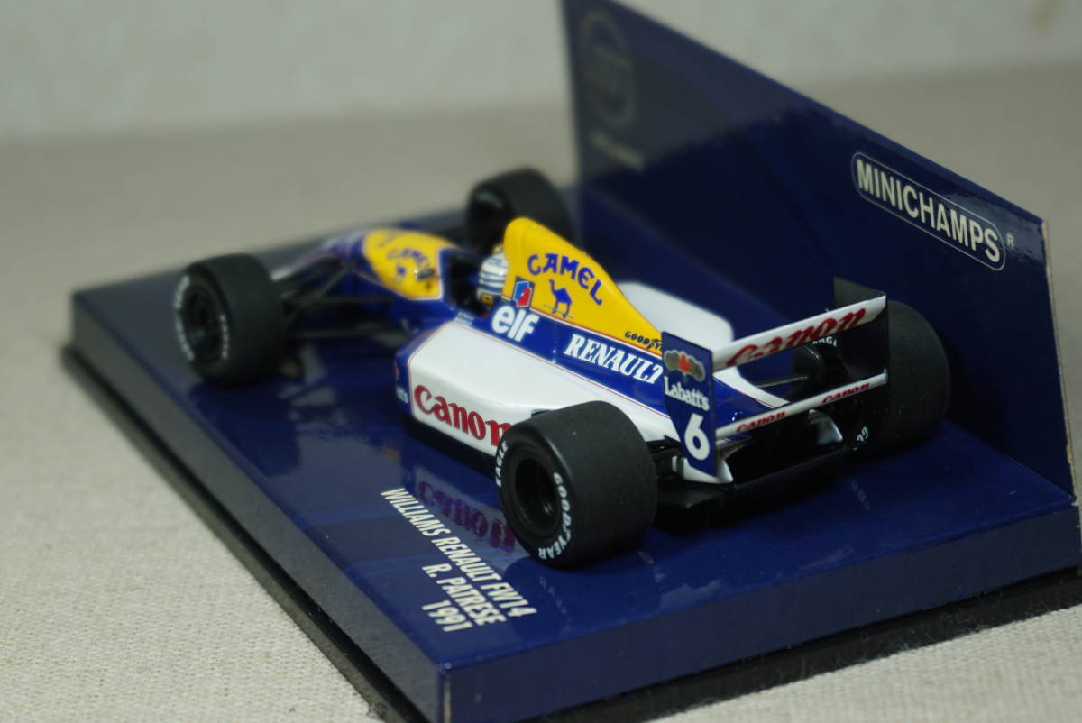 1/43 タバコデカール加工 パトレーゼ MINICHAMPS Williams FW14 Renault #6 Patrese 1991 F1 ウィリアムズ ルノー CAMEL キャメル_画像7