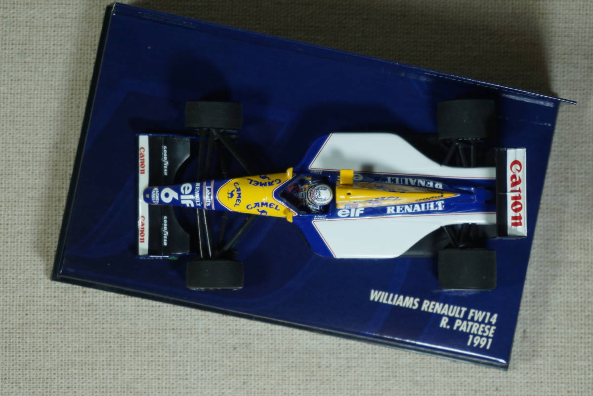 1/43 タバコデカール加工 パトレーゼ MINICHAMPS Williams FW14 Renault #6 Patrese 1991 F1 ウィリアムズ ルノー CAMEL キャメル_画像4