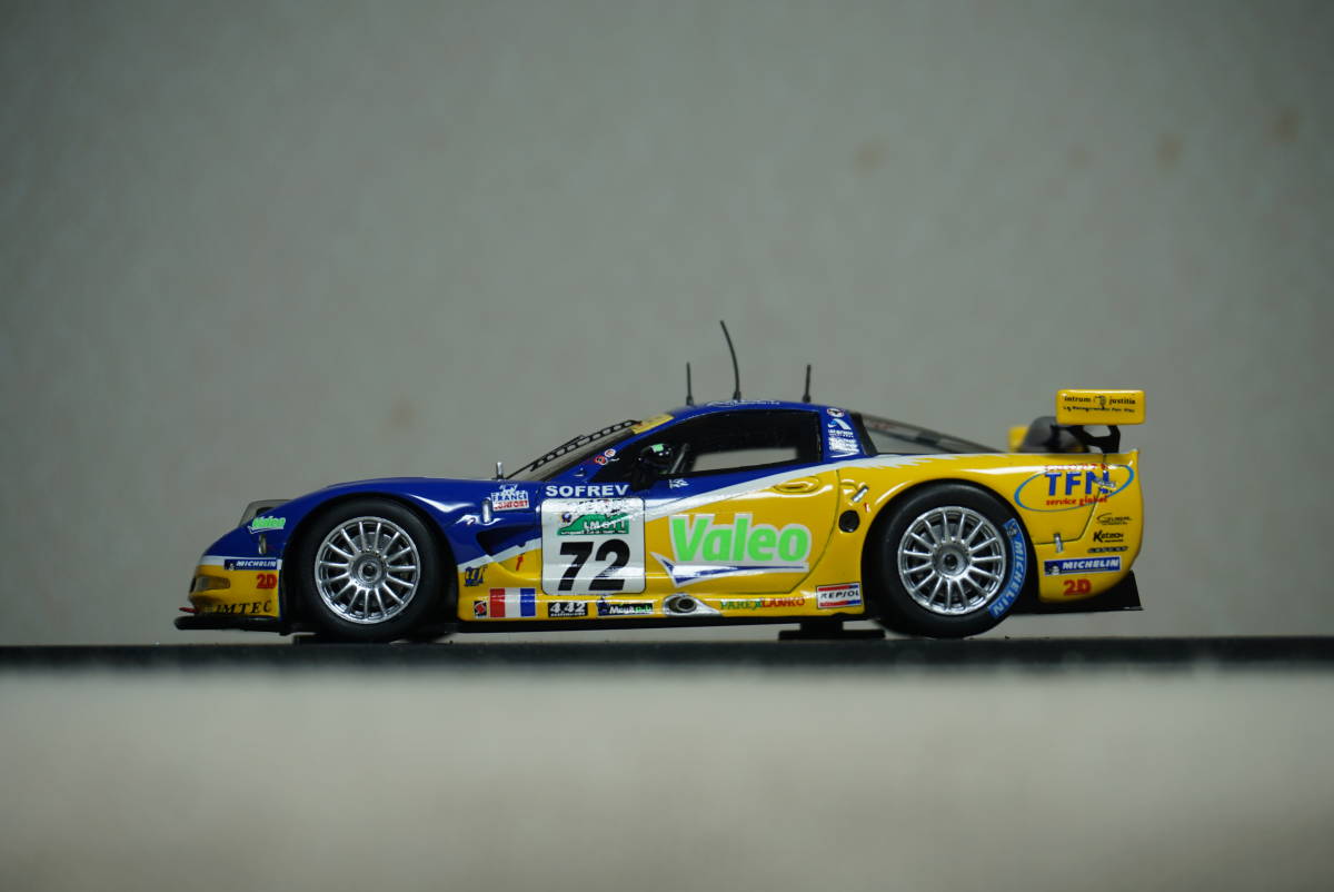 1/43 ルマン アルファン クラス3位 spark Chevrolet Corvette C5-R #72 2006 Le Mans 24h 7th LM GT1 シボレー コルベット C5R Aiphand_画像3