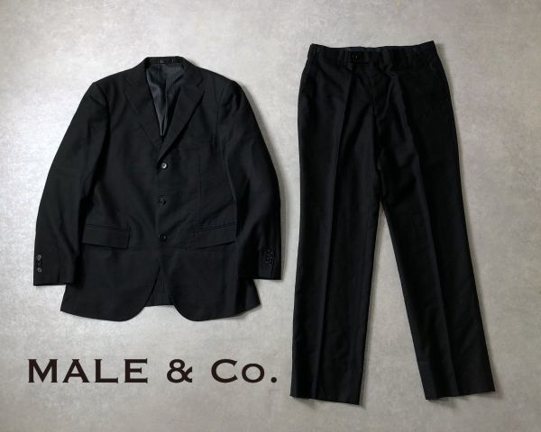 MALE＆Co.●SUPER BLACK セットアップ スーツ●メール＆コー_画像1