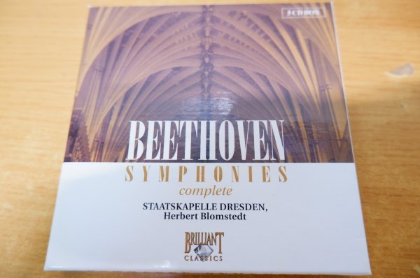 え7-088＜CD/5枚組＞「Beethoven : Symphonies 1-9」ブロムシュテット/シュターツカペレ・ドレスデン_画像1