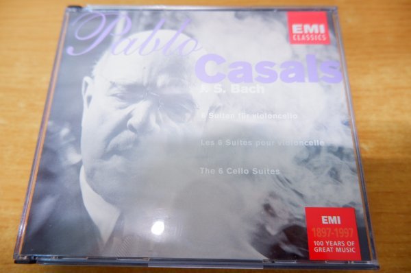 き7-073＜CD/2枚組＞「J. S. Bach:The 6 Cello Suites」パブロ・カザルス_画像1