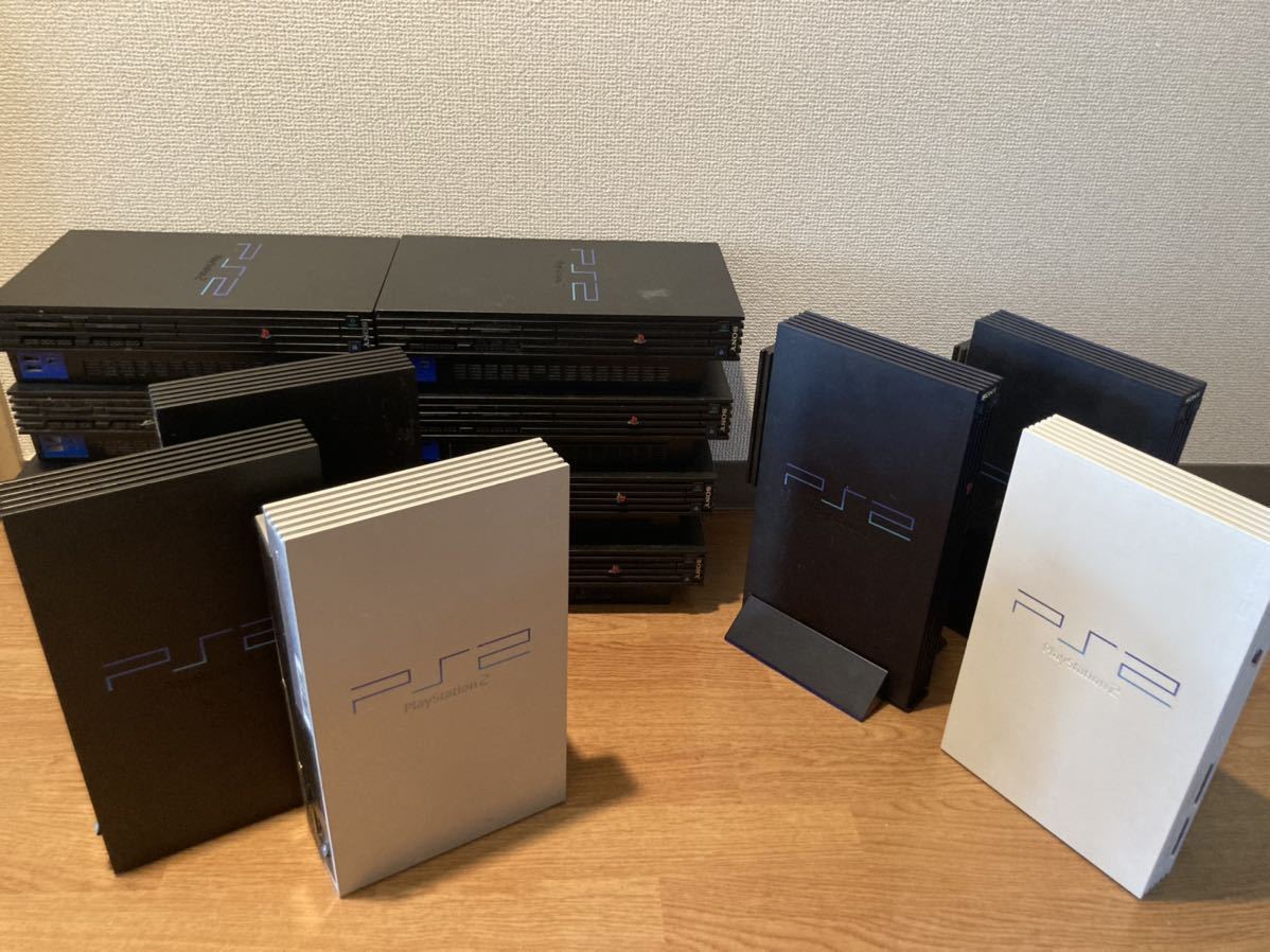 ● PS2 プレステ2 SONY PlayStation プレイステーション 大量 まとめ ゲーム機本体 セット 動作確認 ジャンク シルバー ホワイト クリア_画像1