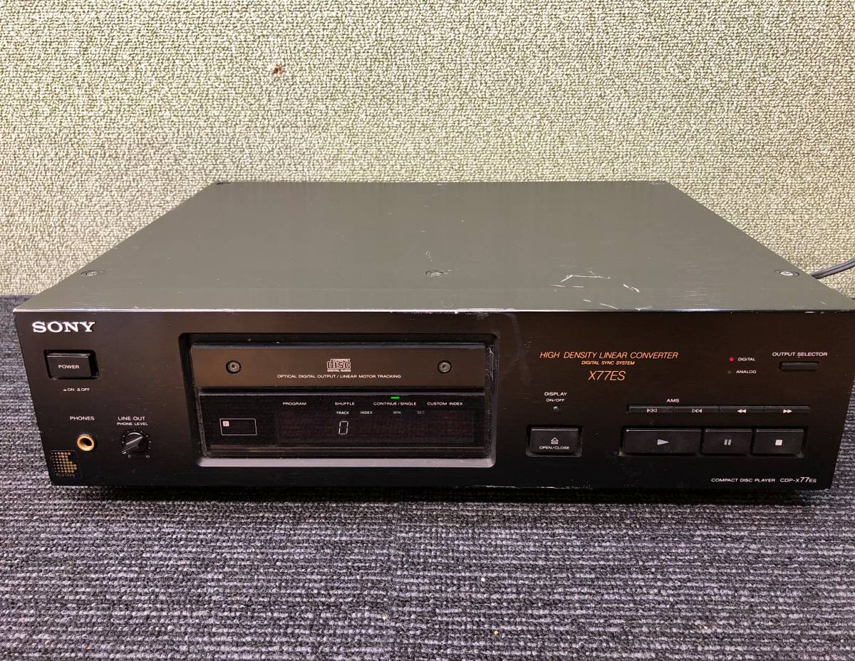 118☆SONY　ソニー　CDプレーヤー　CDP-X77ES　通電確認済み　現状渡し　写真追加有り_画像1