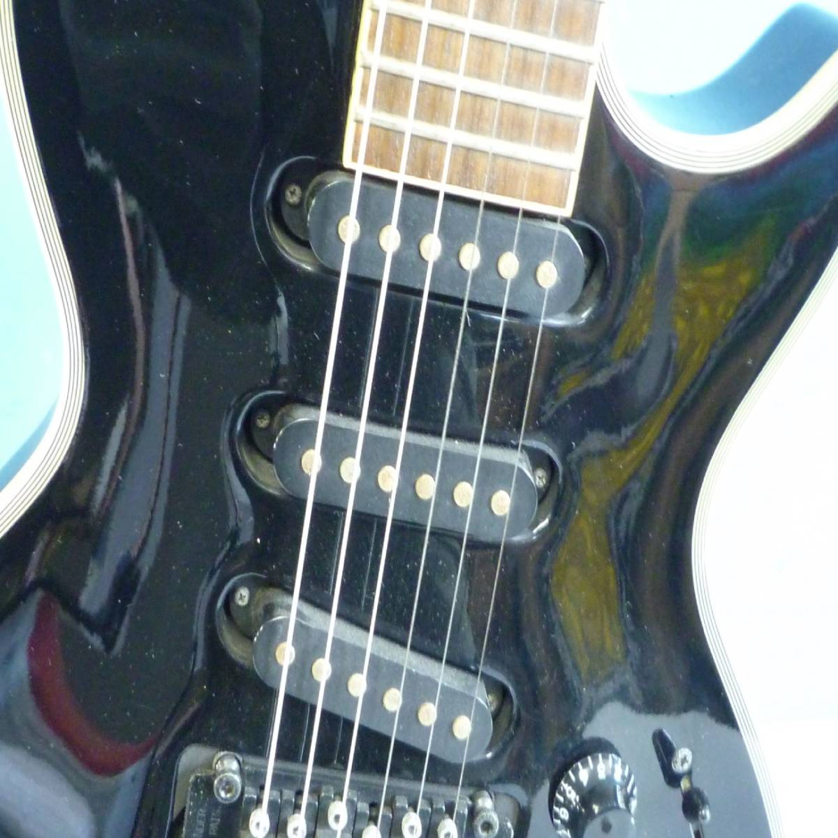 【動確済】GrassRoots エレキギター G-CL LUNASEA SUGIZOモデル 簡易音出し アームバー差し込み割れ ブラック 弦楽器 楽器 Y2023112072_画像5