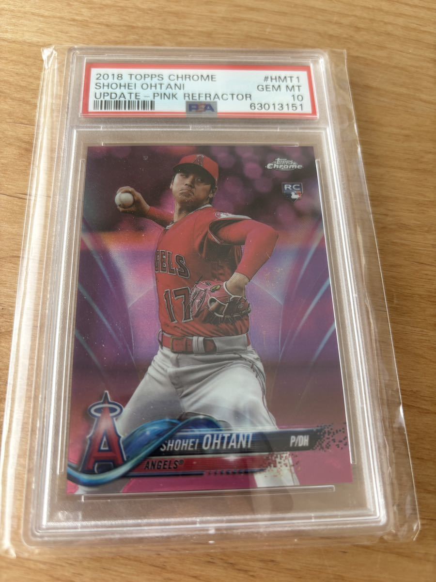 PSA10!】大谷翔平 ピンクリフラクター Topps Chrome Update 2018 投手