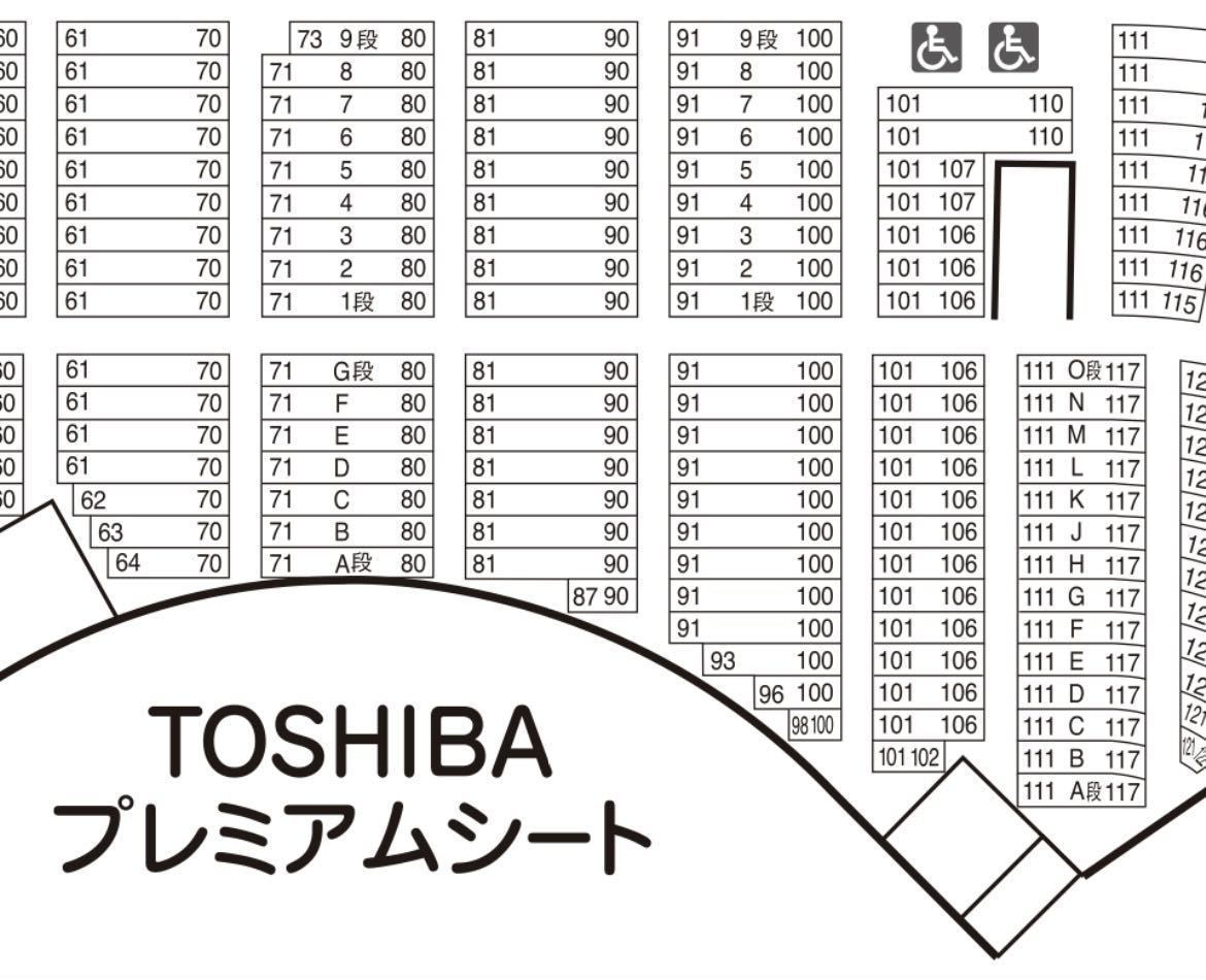 阪神タイガース ファン感謝デー 2023 TOSHIBAシート　中央フィールドG段　チケット(3枚)_画像2