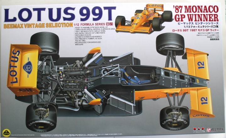 1/12 プラッツ/BEEMAX ロータス99T 1987 モナコGP ウィナー プラモデル BX12001 [未組立]_画像1