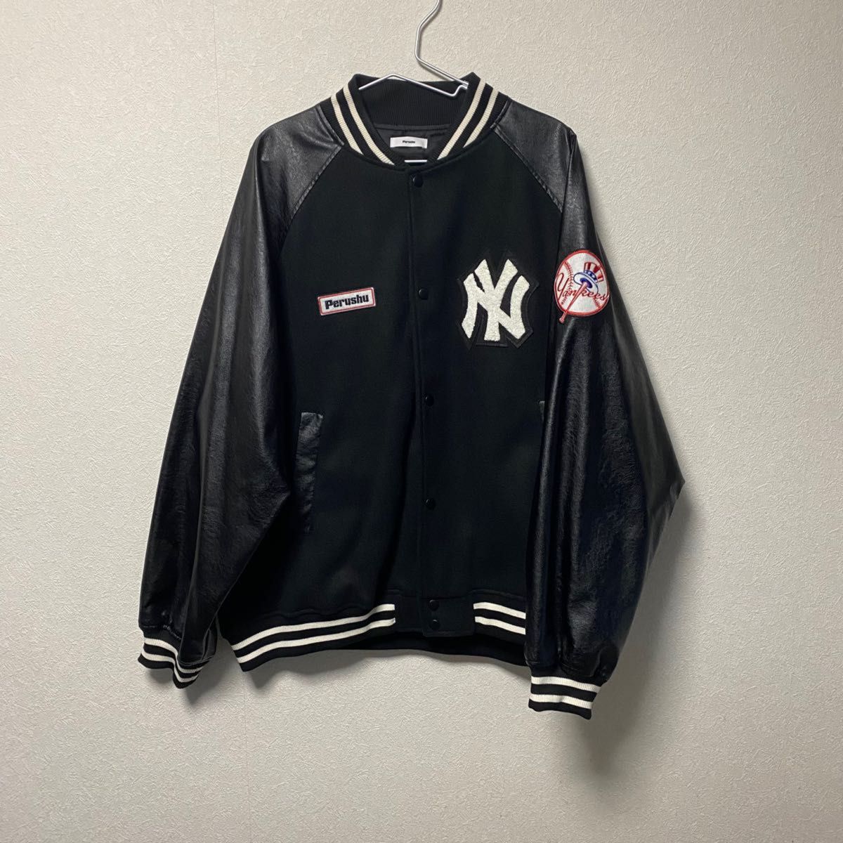 Perushu×MLB】オーバーサイズスタジャン ニューヨークヤンキース Perushu×MLB】オーバーサイズスタジャン ニューヨークヤンキース