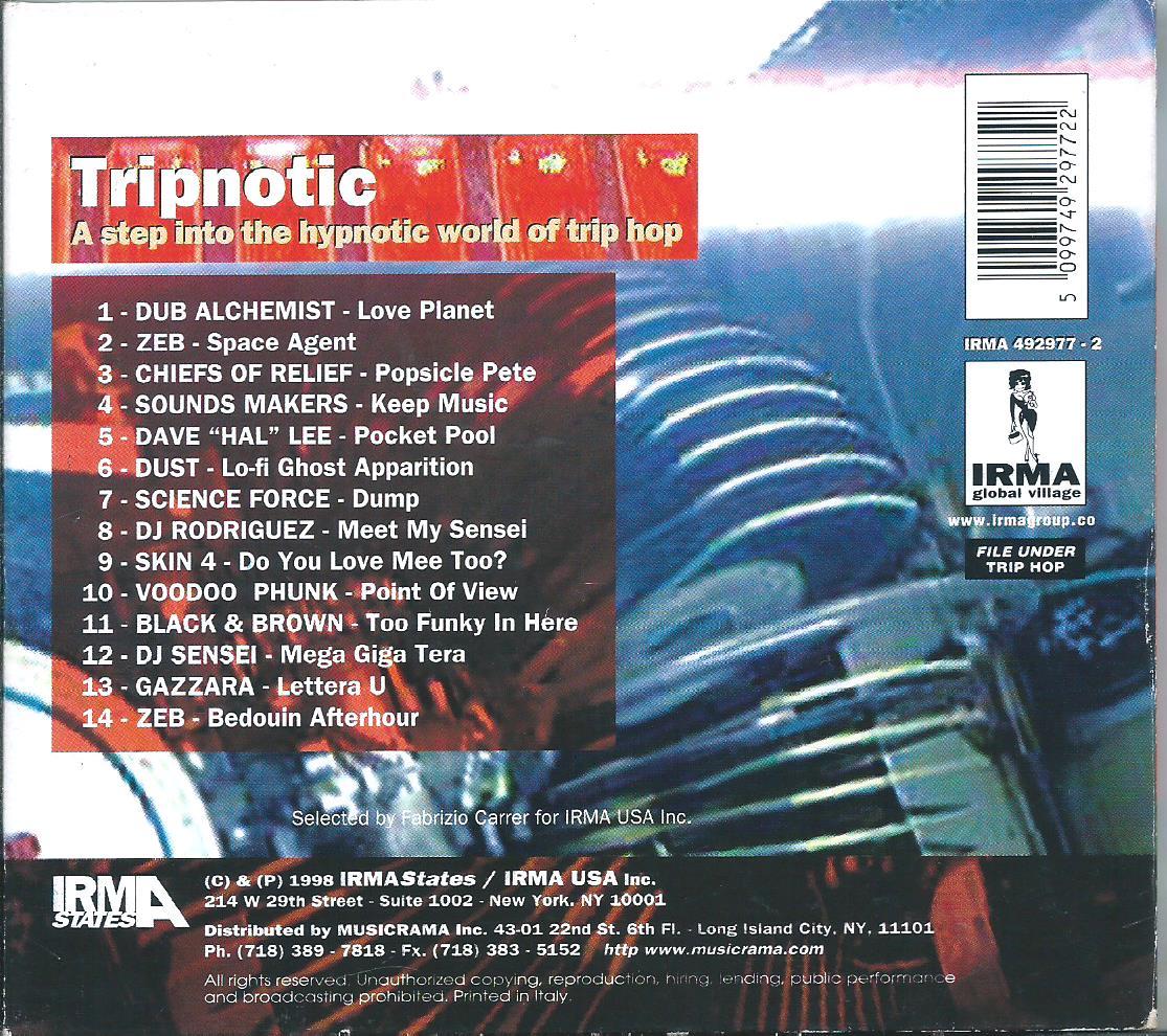 ■V.A. - Tripnotic (A Step Into The Hypnotic World Of Trip Hop)★Irma Zeb DJ Rodriguez Voodoo Phunk Dub Alchemist★Ｕ５２_画像2