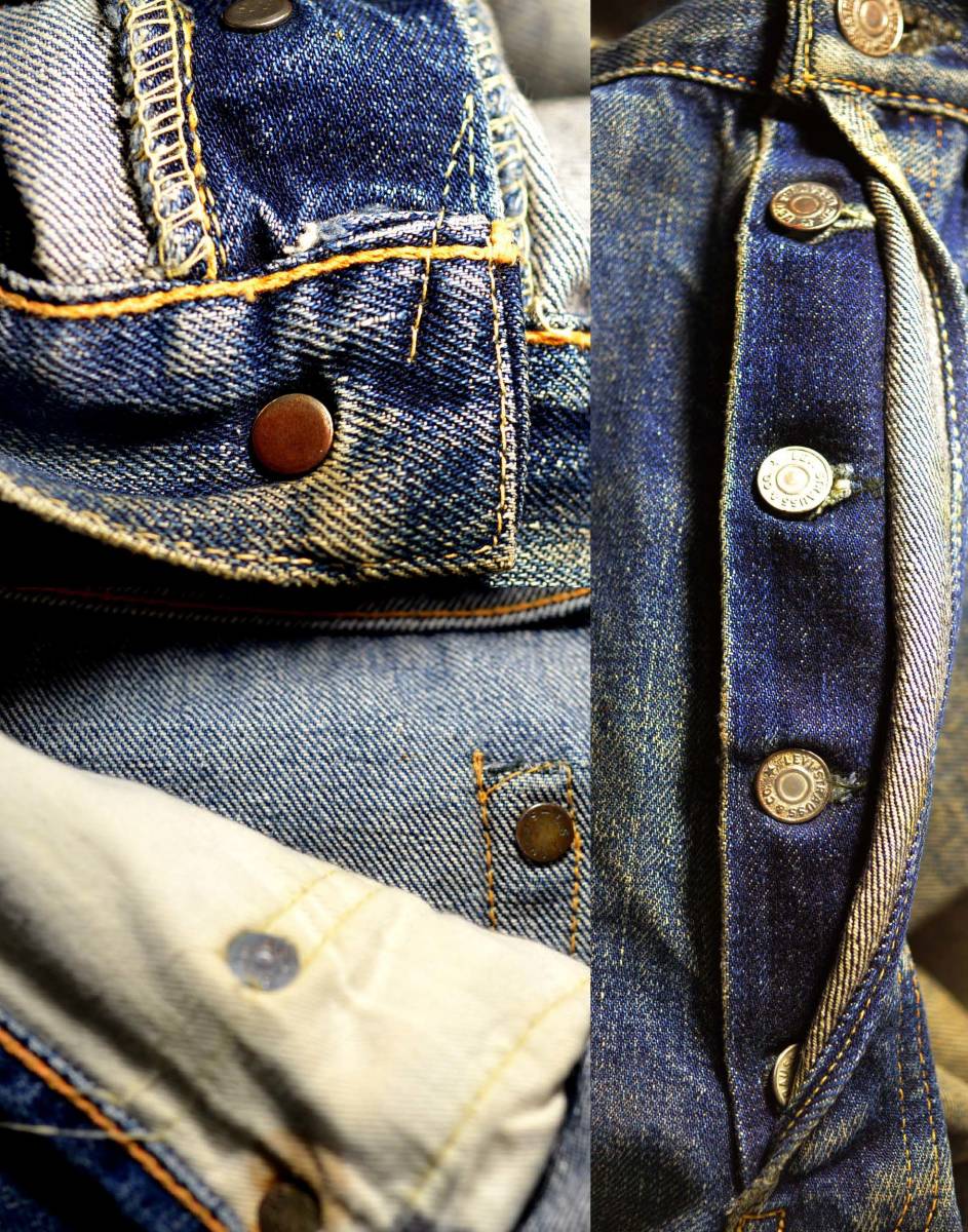 v725/LEVIS501XX革パッチ 50’s ヴィンテージ オリジナル 色落ちスペシャル！_画像2