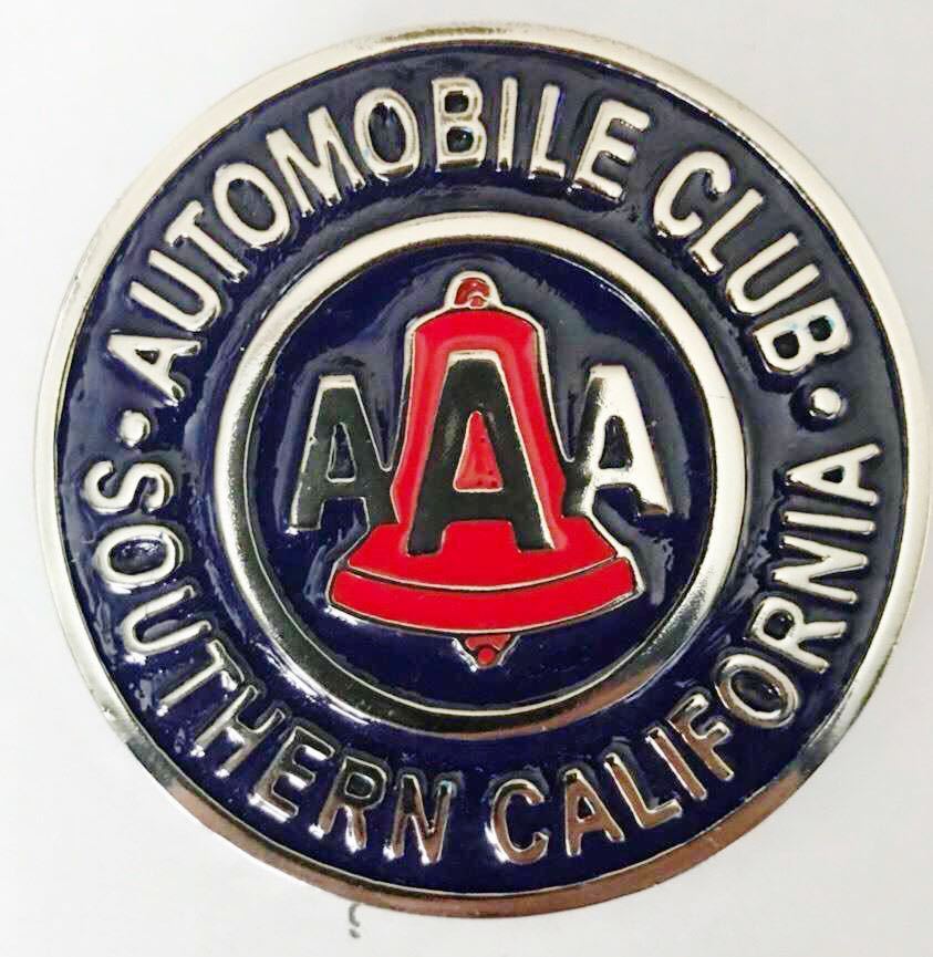 アメリカ AAA ナンバープレートカーバッチ アメリカ自動車協会 トリプルエー カリフォルニア マスコット カー アクセサリー 車 装飾 バイク_画像3