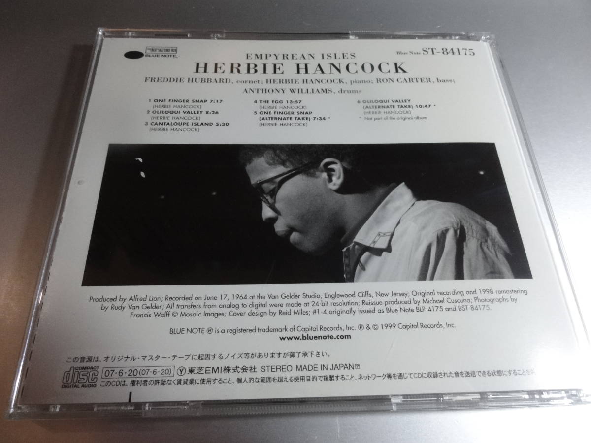 HERBIE HANCOCK 　　ハービー・ハンコック　　　EMPYREAN ISLES 国内盤　　RVG　EDITION　　24Bitリマスター