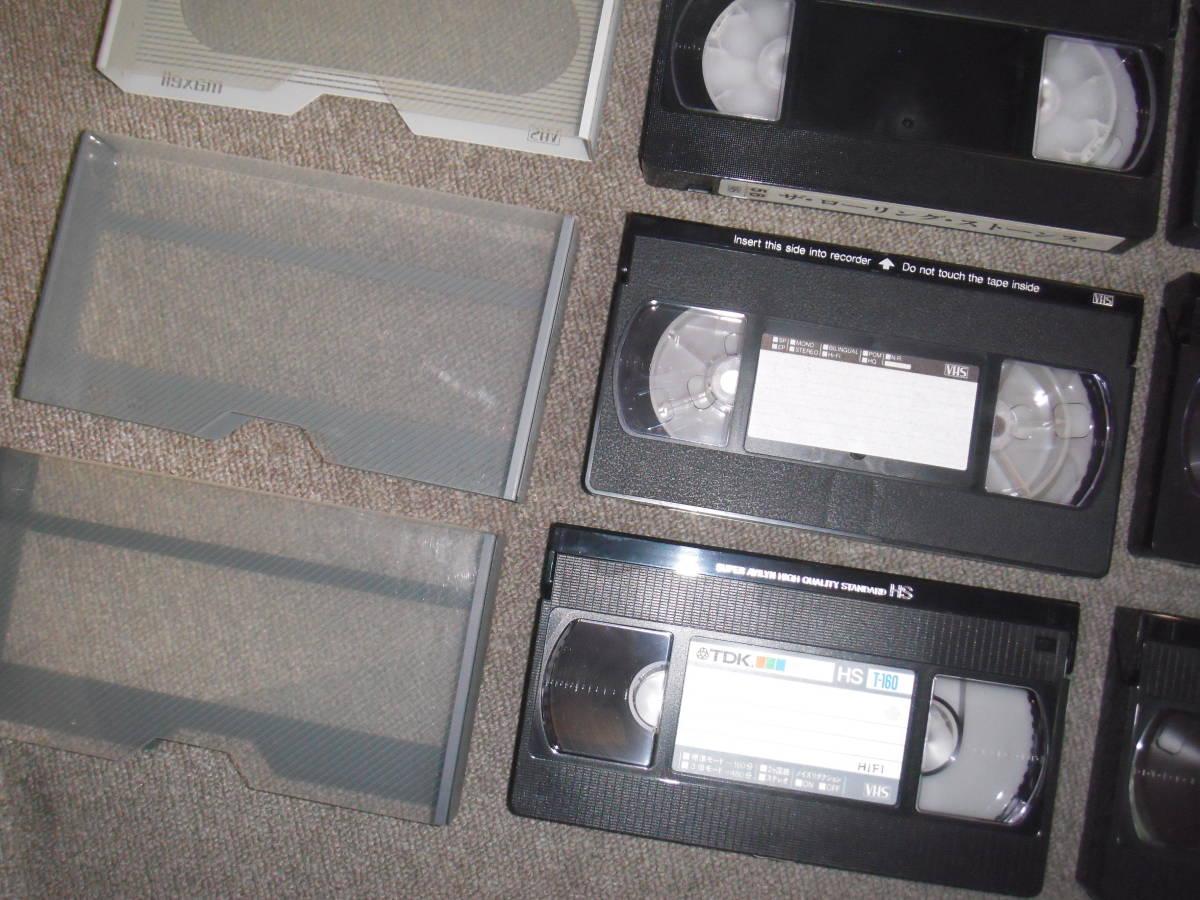 ビデオテープ中古6本セットでTDK、VICTOR VHS30～160音楽用テープなど中古です。_画像2