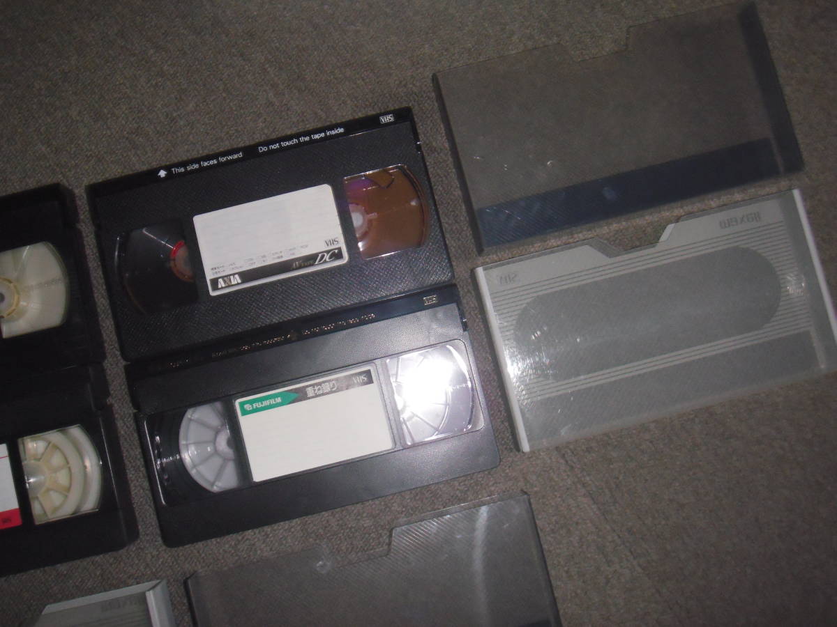 ビデオテープ中古4本セットでFUJI、TDK、Maxellなど VHS60～180音楽用テープなど中古です。_画像2