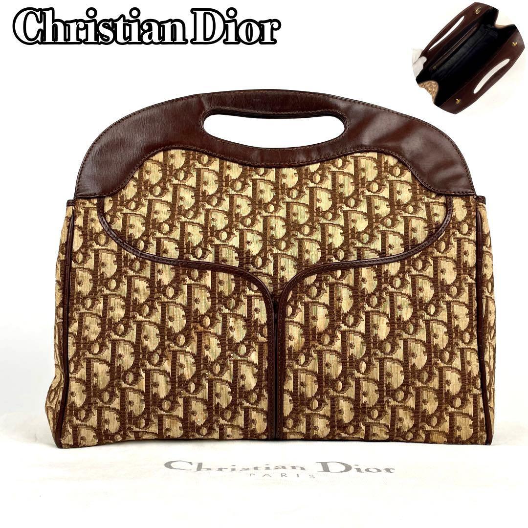 美品】Christian Dior ディオール ハンドバッグ 2way トロッター 総柄