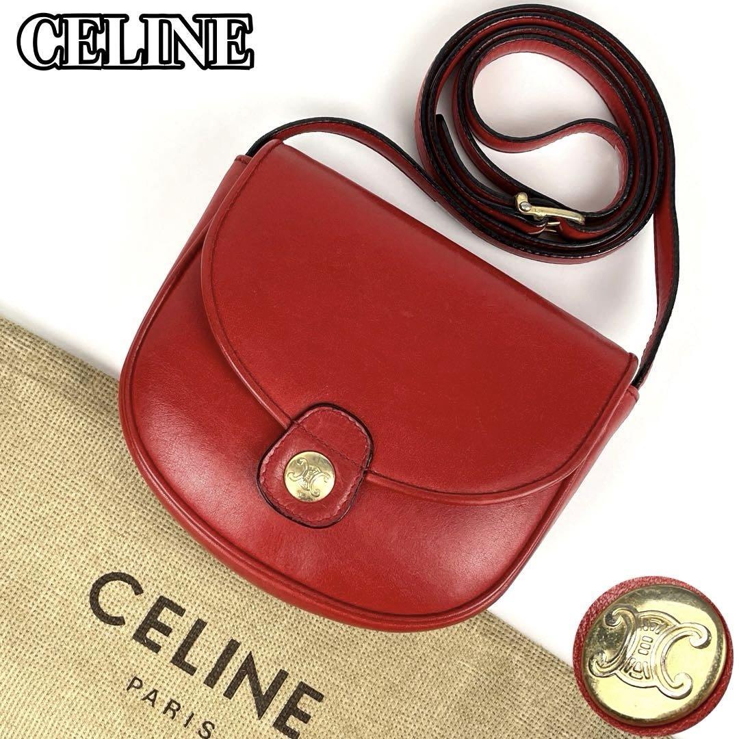 美品 CELINE セリーヌ ショルダーバッグ トリオンフ 肩掛け 斜め掛け