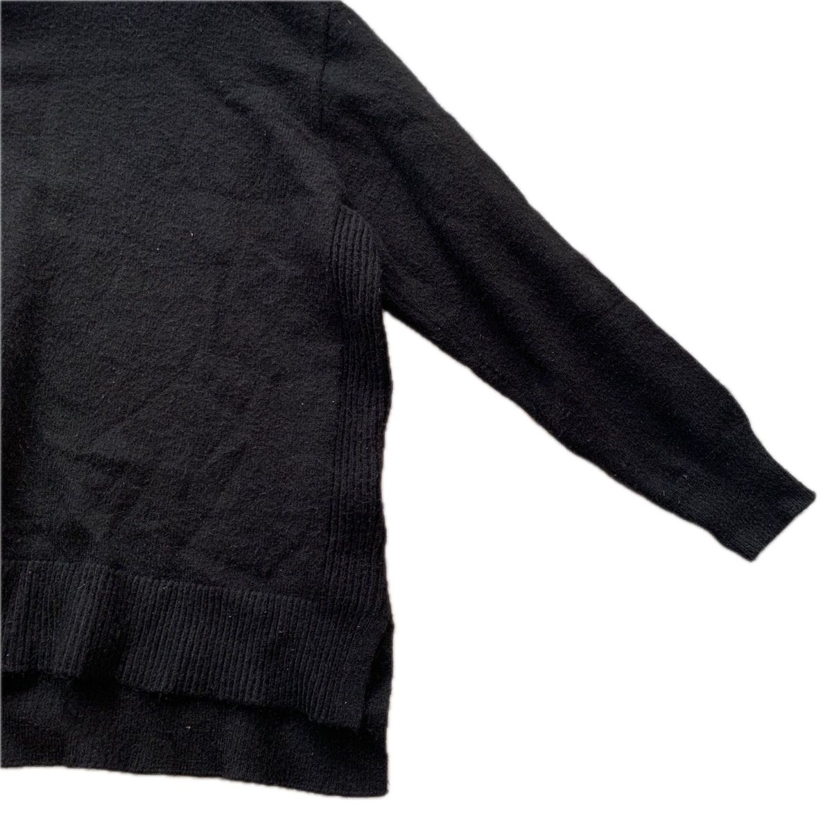 890→600 タートルネック ニット セーター 長袖 黒