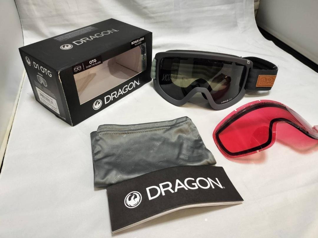 1円　ドラゴン DRAGON D1 スノーゴーグル 眼鏡対応 レギュラー スノーボード　スキー　ゴーグル_画像3