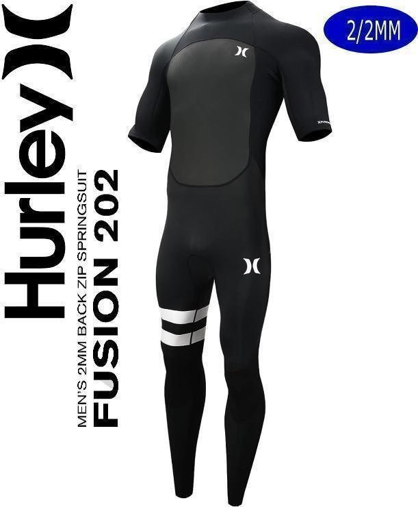 1円　【サイズXS】HURLEY ハーレー　メンズ　FUSION 2/2mm バックジップ　2023 シーガル_画像1