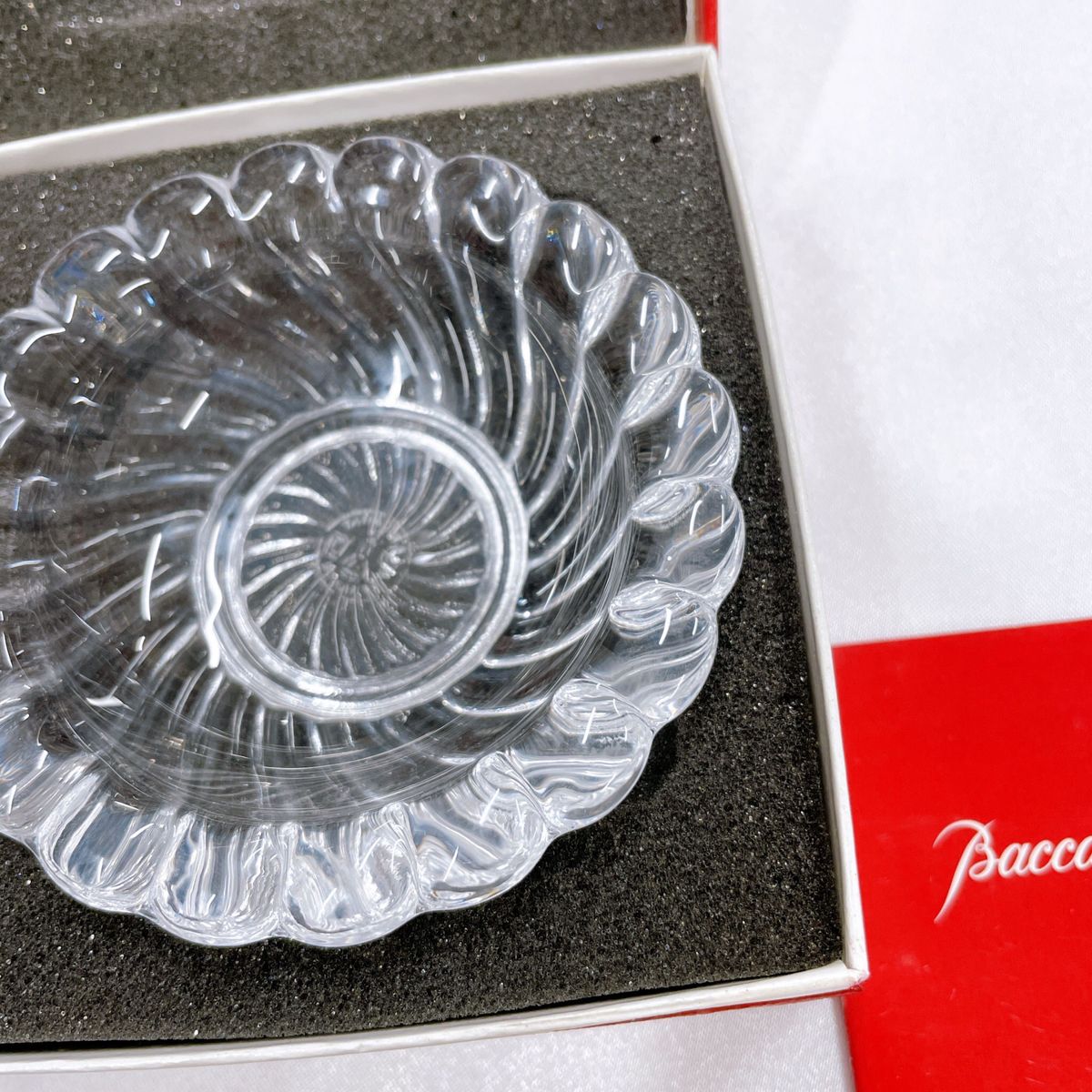 バカラ Baccarat ボウル 小鉢 小物入れ ボリュート アッシュ バカラ Baccarat ボウル 小鉢 小物入れ ボリュート アッシュ