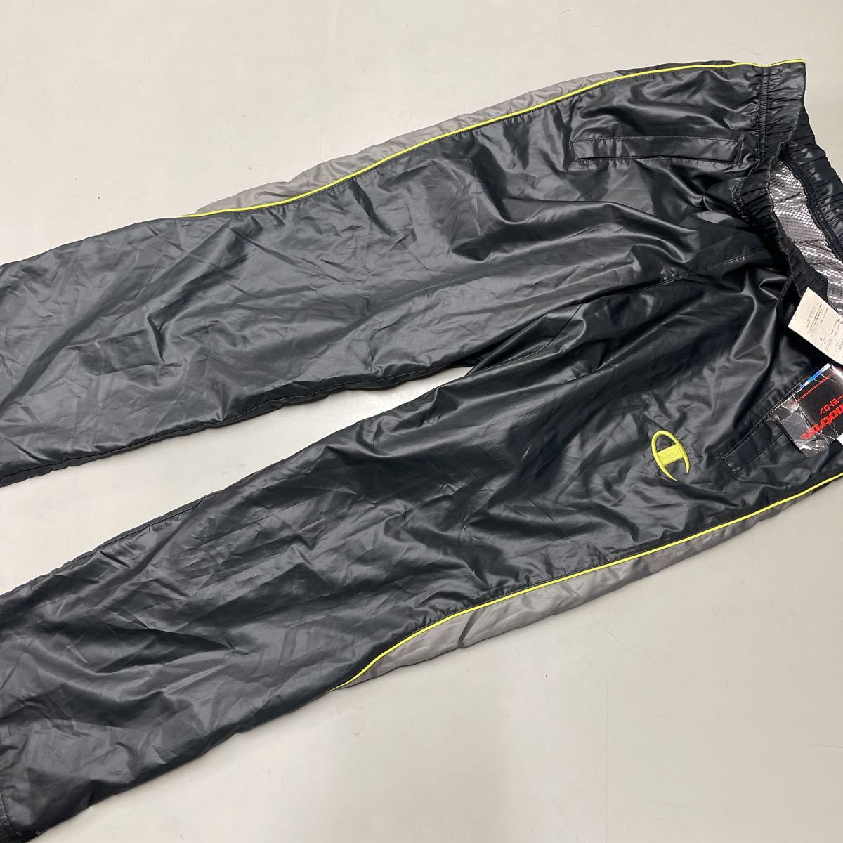  Champion champion ветровка брюки CJ1593 черный lime низ не использовался Thermo to long водоотталкивающий теплоизоляция M размер мужской 