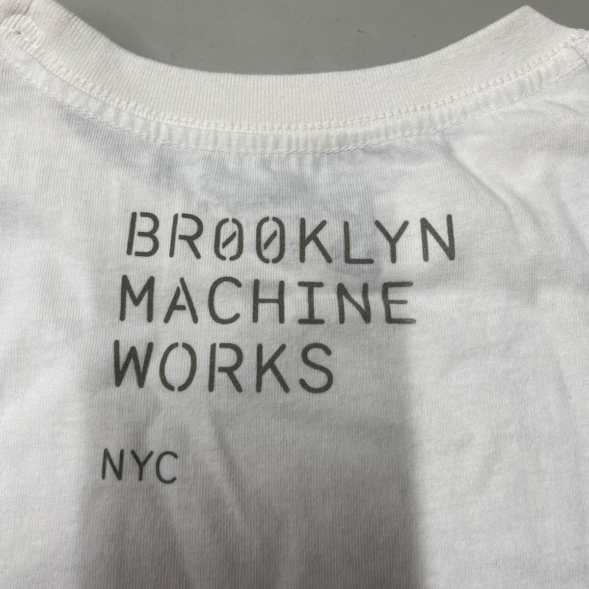 BROOKLYN MACHINE WORKS ブルックリンマシンワークス 1996年 NY ブルックリン Tシャツ 未使用 Mサイズ メンズ 半袖 白 ホワイト トップス_画像10