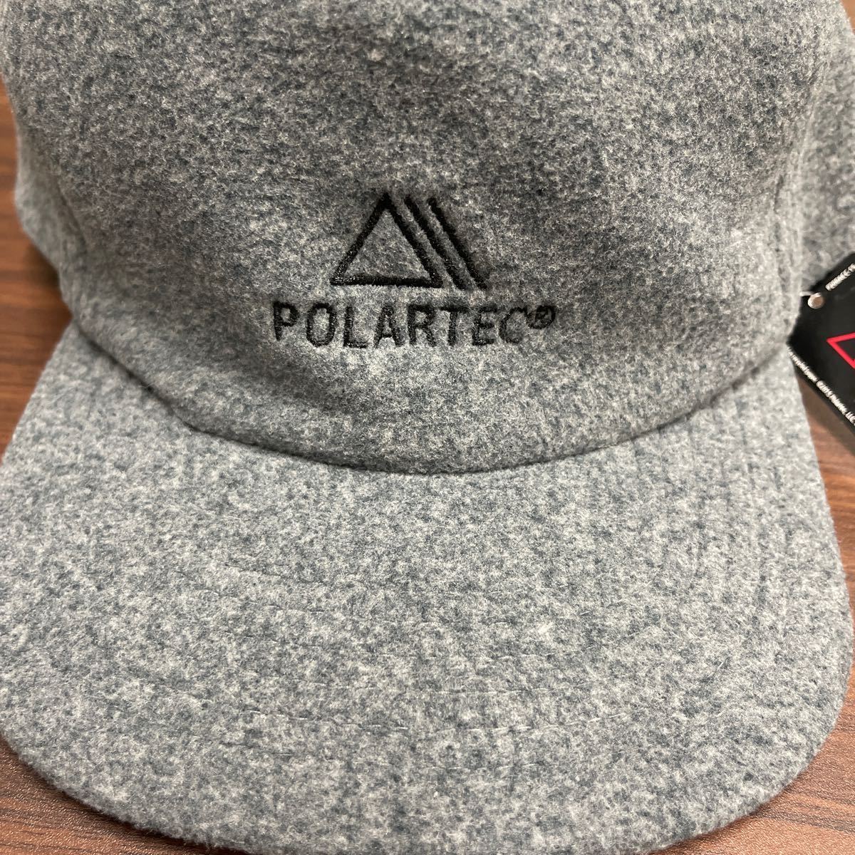 POLARTEC POYESTER CAP ポーラテック フリース6パネルキャップ CAP グレー 灰色 アジャスターバック 帽子 未使用 キャップ_画像2