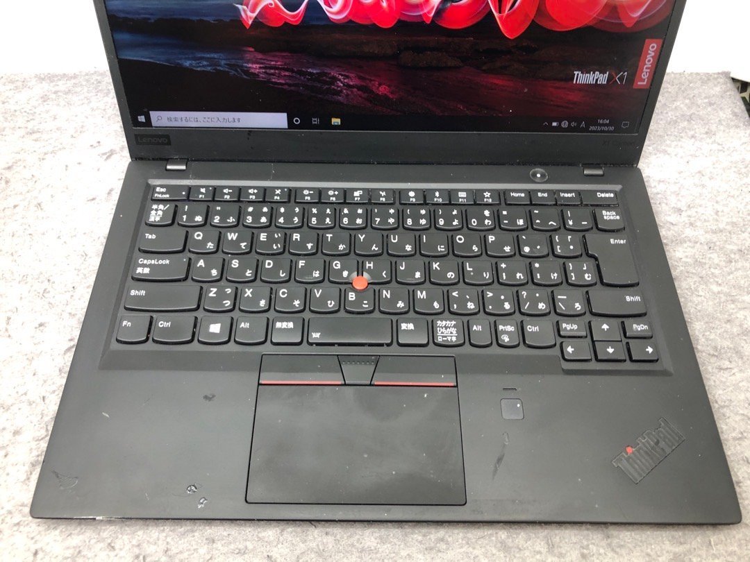 【Lenovo】ThinkPad X1 Carbon 6th 20KGS6B800 Corei7-8550U 16GB SSD512GB NVMe WEBカメラ Windows10Pro 14inch FHD 中古ノートPC_画像4