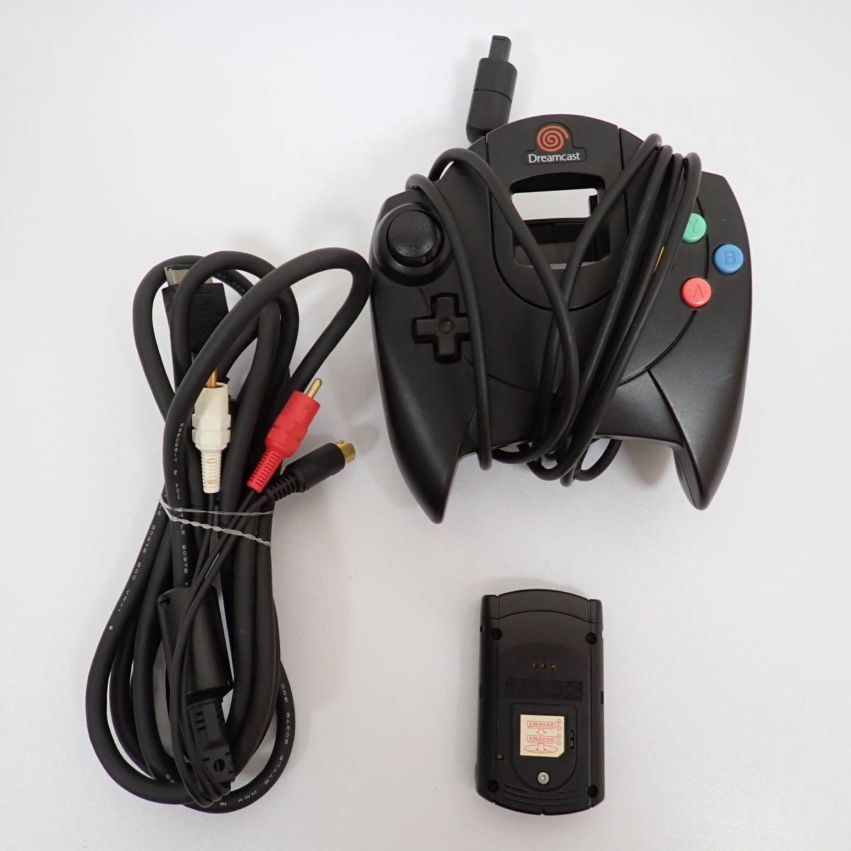 未検品 ドリームキャスト本体 HKT-3000 コントローラ AVケーブル ビジュアルメモリ付き Dreamcast DC セガ_画像3