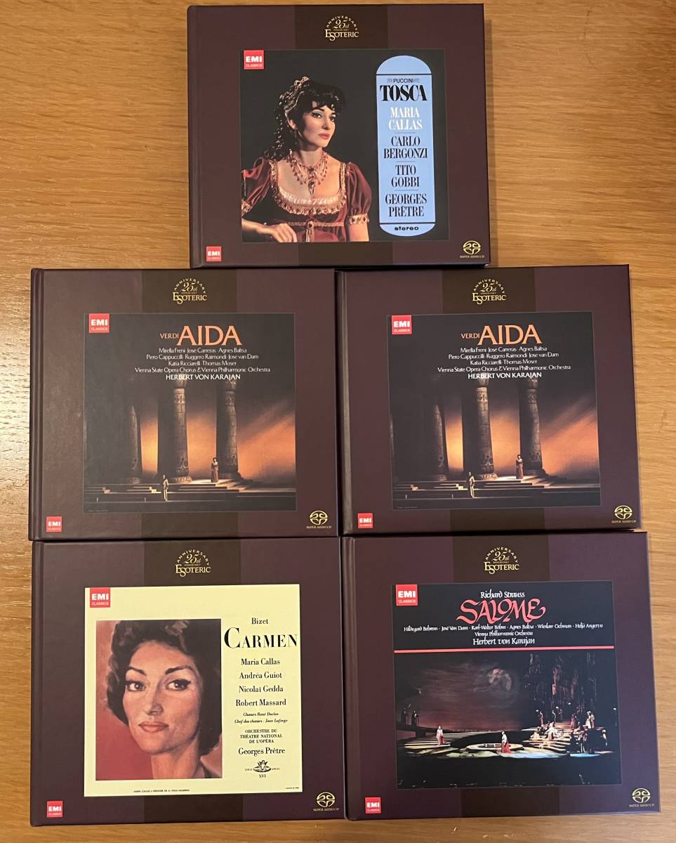 美品　【ESOTERIC エソテリック SACD カラヤン指揮/マリア・カラス「4 GREAT OPERAS/サロメ/アイーダ/カルメン/トスカ」_画像2