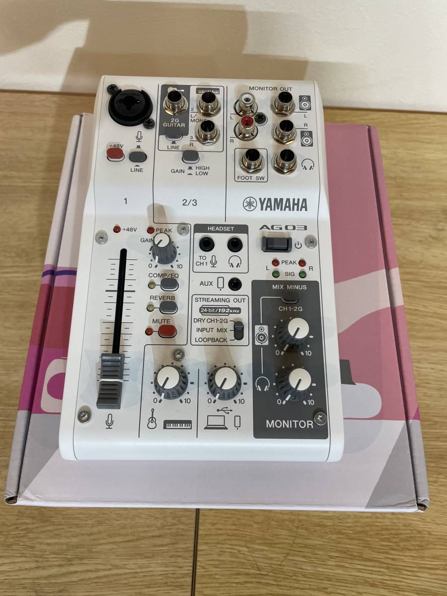 美品 YAMAHA AG03MK2 Live Streaming Mixer White ライブ